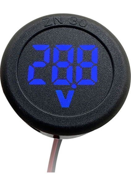 4-100 V LED Dijital Ekran Yuvarlak Iki Telli Voltmetre Dc Dijital Araba Gerilim Akım Ölçer Volt Dedektörü Test Cihazı Monitör (Yurt Dışından) indirimleri