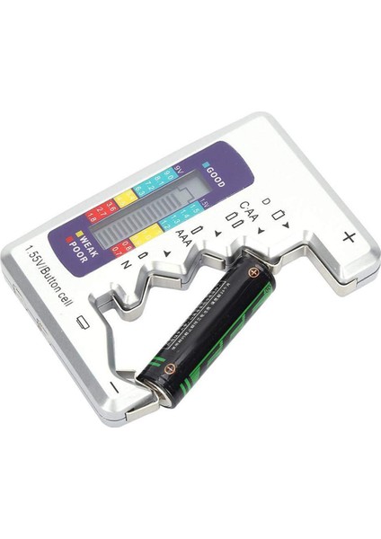 【sıcak】 Dijital Pil Test Cihazı LCD Ekran AA/AAA/9V/1.5V Düğme Pil Kapasitesi Kontrol Dedektörü Kapasite Teşhis Aracı (Yurt Dışından)