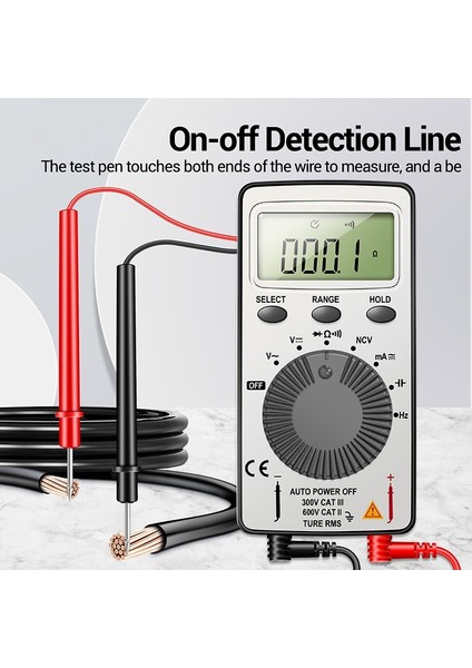 Aneng Dijital Ekran Multimetre Ultra Ince Gerilim ve Akım Ölçer AN101 4000 Sayım Ampermetre (Yurt Dışından) modelleri