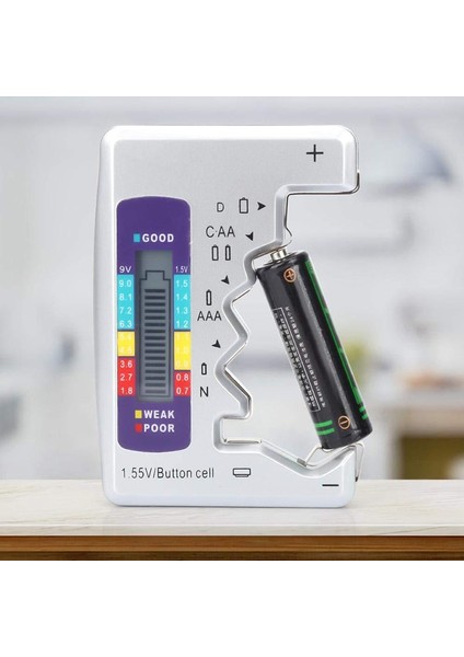 【sıcak】 Dijital Pil Test Cihazı LCD Ekran AA/AAA/9V/1.5V Düğme Pil Kapasitesi Kontrol Dedektörü Kapasite Teşhis Aracı (Yurt Dışından) indirimleri