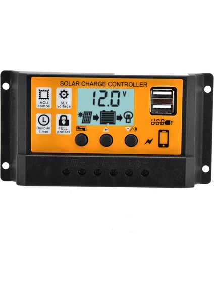 Ticaret Için Çift USB Şarj Kontrol Cihazı Güneş Paneli 3 Kademeli Akıllı Pil Regülatörü (Yurt Dışından) modelleri