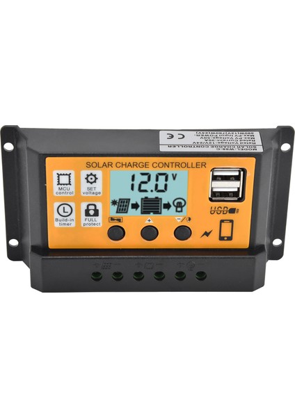 Ticaret Için Çift USB Şarj Kontrol Cihazı Güneş Paneli 3 Kademeli Akıllı Pil Regülatörü (Yurt Dışından) indirimleri
