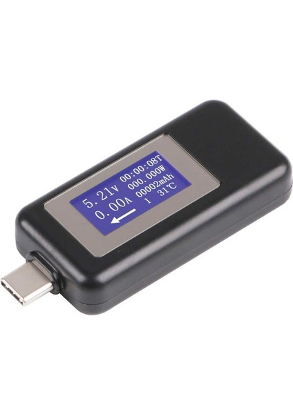 Keweısı Tip-C USB Metre Test Cihazı Güç Ölçer USB Multimetre Gerilim ve Akım Test Cihazı 0-5.1A 4-30V USB Güç Test Cihazı Test Cihazı Ekran Kapasitesi Gerilim Akım Dedektörü (Siyah) (Yurt Dışından) fiyatları
