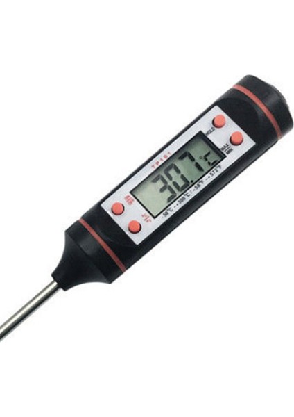 Araba Araç Hava Çıkışı Iğne Tipi LCD Dijital Termometre Ölçer Abs + Metal Klima Termometre Kontrol Ekipmanı 1 Adet - Siyah (Yurt Dışından)
