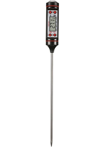 Araba Araç Hava Çıkışı Iğne Tipi LCD Dijital Termometre Ölçer Abs + Metal Klima Termometre Kontrol Ekipmanı 1 Adet - Siyah (Yurt Dışından)