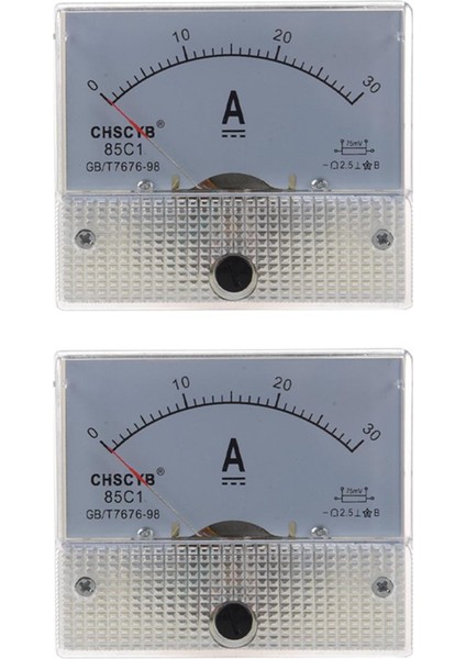 2x 85C1 Analog Akım Panel Metre Dc 30A Amp Ampermetre (Yurt Dışından)