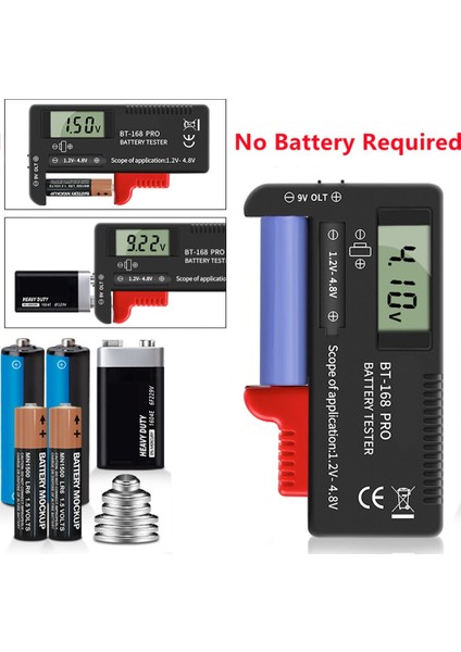 [sıcak] BT-168 Pro BT-168D BT-168 Dijital Pil Test Cihazı LCD Ekran Cdn Aa Aaa 9V 1.5V Düğme Pil Kapasitesi Kontrol Dedektörü (Yurt Dışından)