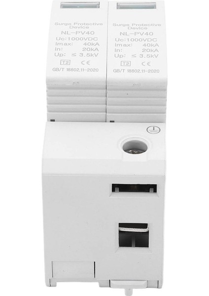 Parafudr Cihazı, 2p 1000V Pc Kabuk Kılavuz Ray Kurulumu Iyi Iletkenlik 20 Ila 40KA Hastane Için Yıldırım Aşırı Gerilim Koruyucu (Yurt Dışından)