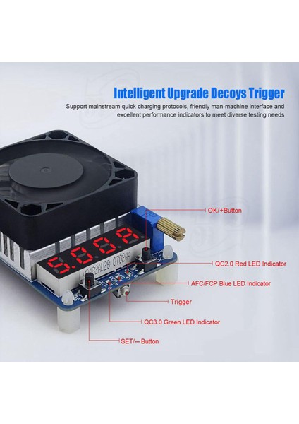 Rd HD35 Tetikleyici Qc2.0 Qc3.0 Elektronik USB Yük Direnci Deşarj Akü Testi Ayarlanabilir Akım Voltajı 35W (Yurt Dışından)