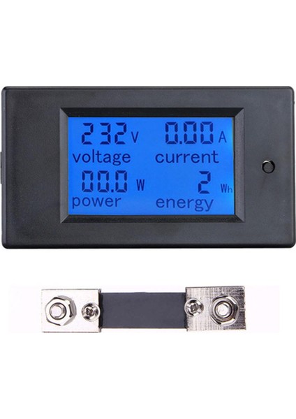 100A Dc Dijital Watt Kwh Akım Güç Enerji Ölçer Ampermetre Voltmetre Rengi: Resim Gösterisi Olarak (Yurt Dışından)