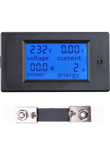 100A Dc Dijital Watt Kwh Akım Güç Enerji Ölçer Ampermetre Voltmetre Rengi: Resim Gösterisi Olarak (Yurt Dışından)