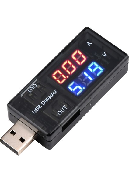 Çift USB Akım Gerilim Şarj Dedektörü Test Cihazı Pil Voltmetre Ampermetre Şarj Cihazı Doktor Mobil Güç Şarjı Kırmızı + Mavi (Yurt Dışından) fiyatları