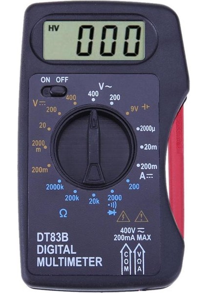 DT83B Cep Dijital Multimetre Ampermetre Voltmetre Dc/ac Direnç Ohm Gerilim Çoklu Metre Test Cihazı Elektrik Instentleri (Yurt Dışından) fiyatları