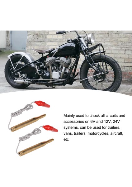 Araba Devre Test Cihazı Prob Seti, Kamyonlar Için Pratik Otomotiv Gerilim Test Kalemi DC6-24V 2 Adet (Yurt Dışından) fırsatları