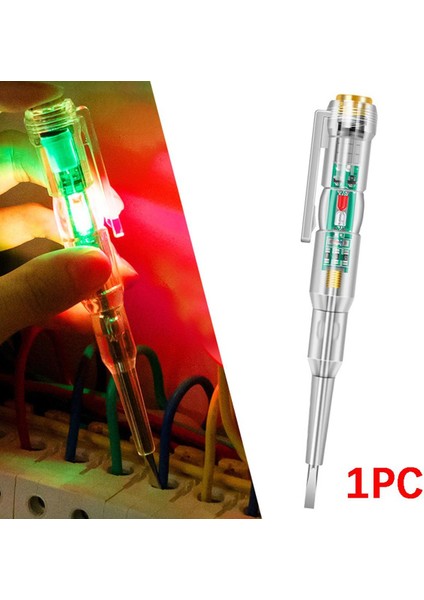 Temassız Akıllı Gerilim Test Cihazı Kalem Indüksiyon Test Cihazı Kalem Voltmetre Devre Test Cihazı Elektrikli Tornavida Gösterge Aracı (Yurt Dışından)