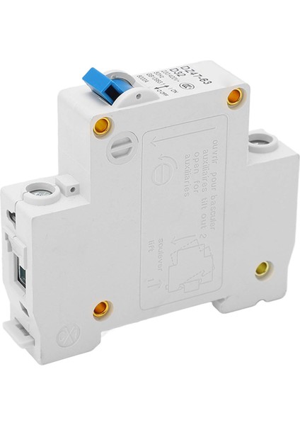 Kaçak Akım Devre Kesiciler, 32A 1p Mini Devre Kesici 6000A Kesme Kapasitesi Dın Ray Montajlı Koruyucu Ac 230V 400V Ev Için (Yurt Dışından)