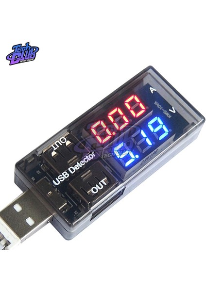 Çift USB Akım Gerilim Şarj Dedektörü Test Cihazı Pil Voltmetre Ampermetre Şarj Cihazı Doktor Mobil Güç Şarjı Kırmızı + Mavi (Yurt Dışından) indirimleri