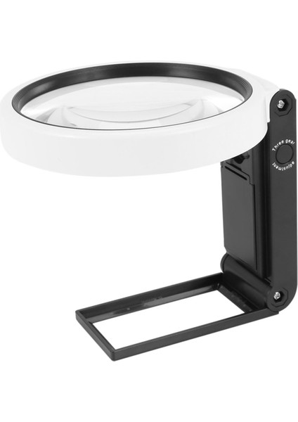 Bradoo-Işıklı Büyüteç, LED Aydınlatmalı 3,5x 25X Büyütme, El Tipi Veya Standlı Büyüteç (Yurt Dışından)