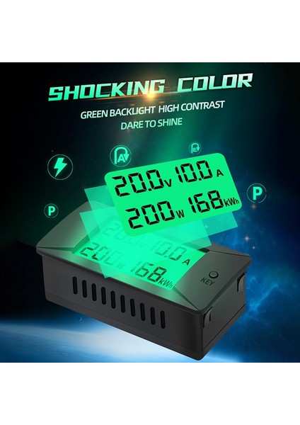 Peacefaır PZEM-025 Dc Dijital Test Cihazı Çift Yönlü Ampermetre Voltmetre Enerji Watt Metre (Yurt Dışından)