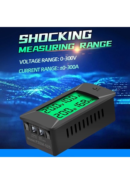 Peacefaır PZEM-025 Dc Dijital Test Cihazı Çift Yönlü Ampermetre Voltmetre Enerji Watt Metre (Yurt Dışından)