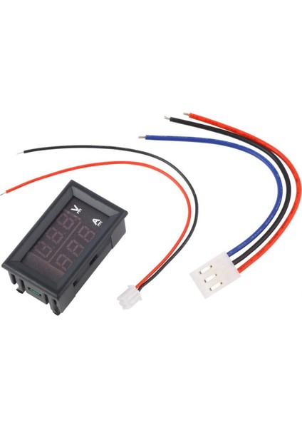 100V 10A Voltmetre Ampermetre Mavi + Kırmızı LED Amp Çift Dijital Volt Metre Ölçer (Yurt Dışından)