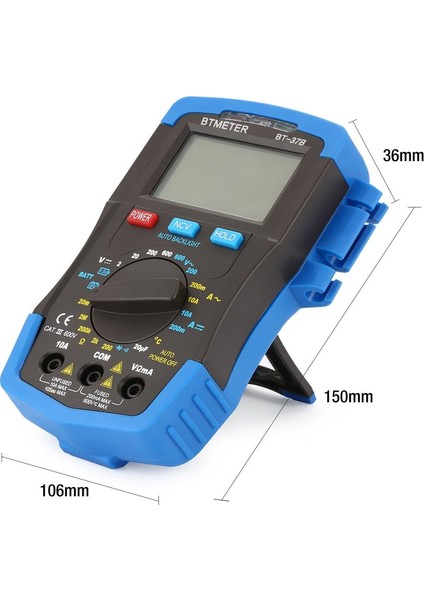 BT-37B Dijital Multimetre Dc/ac Gerilim Akım Ölçer Direnç Ncv Test Cihazı (Yurt Dışından) fırsatları