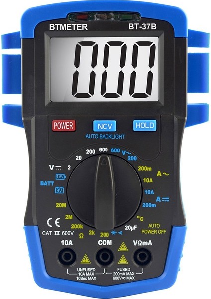 BT-37B Dijital Multimetre Dc/ac Gerilim Akım Ölçer Direnç Ncv Test Cihazı (Yurt Dışından) indirimleri