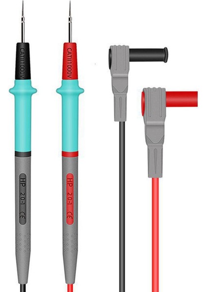 Oypfxmı Multimetre Testi Silikon Hattı 1000 V 20A Iğne Ucu Probu Test Cihazı Multimetre Kablosu (Yurt Dışından)