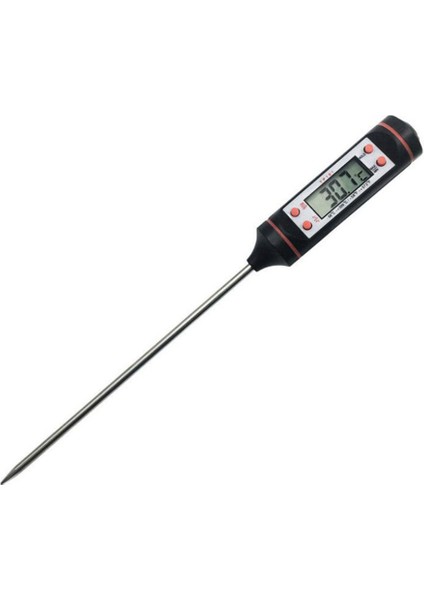 Ma 1 Parça Araba Araç Hava Çıkışı Iğne Tipi LCD Dijital Termometre Ölçer Abs + Metal Klima Termometre Kontrol Ekipmanları (Yurt Dışından)