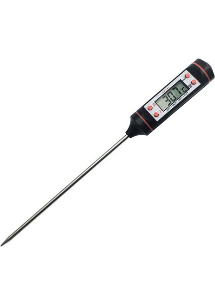 Ma 1 Parça Araba Araç Hava Çıkışı Iğne Tipi LCD Dijital Termometre Ölçer Abs + Metal Klima Termometre Kontrol Ekipmanları (Yurt Dışından)