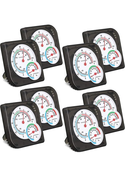 Parça Mini Kapalı Termometre Higrometre Sıcaklık Nem Doğru Monitör Oda Termometresi Ev Için, Siyah (Yurt Dışından)