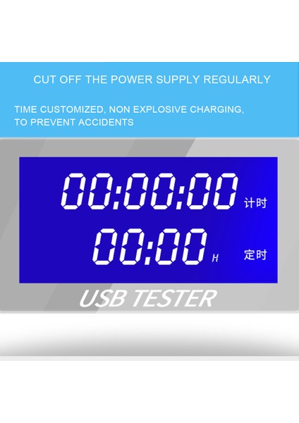 Arelene USB Test Cihazı Akım 4-30 V Gerilim Ölçer Zamanlama Ampermetre Dijital Monitör Kesme Güç Göstergesi Şarj Cihazı Test Cihazı (Yurt Dışından)