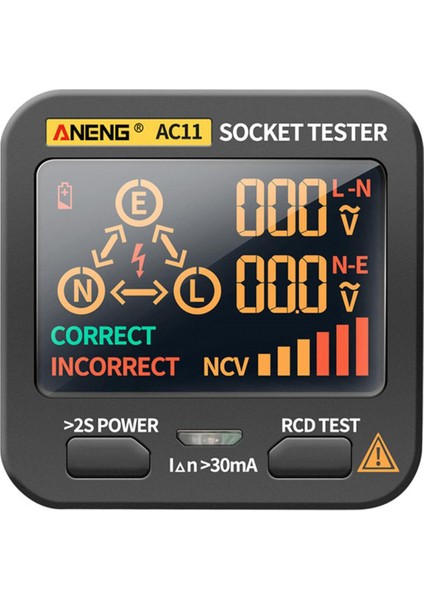 Ma AC11 Soket Test Cihazı Pro Gerilim Testi Soket Dedektörü Ingiltere Ab Fiş Topraklama (Yurt Dışından)
