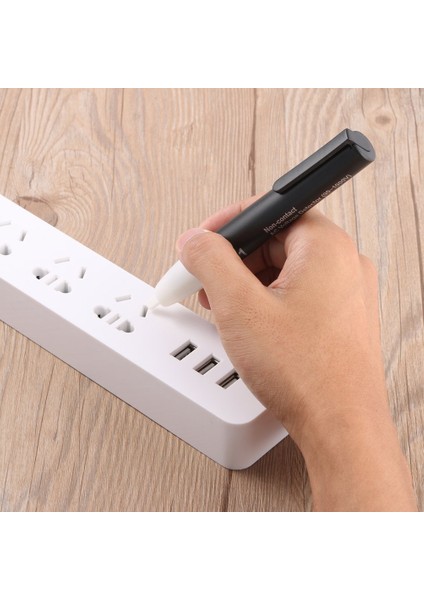 Temassız AC90 ~ 1000V Elektrik Gerilim Dedektörü Test Cihazı Sensörü Kalem Çubuğu LED - Siyah ve Beyaz (Yurt Dışından) fırsatları
