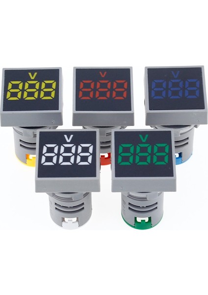 【ayak Izi】 22MM Ac 60-500V Voltmetre Kare Panel LED Dijital Gerilim Ölçer Gösterge Işığı (Yurt Dışından) fiyatları