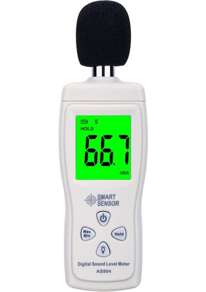 Dijital Ses Seviyesi Ölçer 30-130DB Gürültü Ölçer Sensörü Arkadan Aydınlatmalı Db Dedektörü (Yurt Dışından)