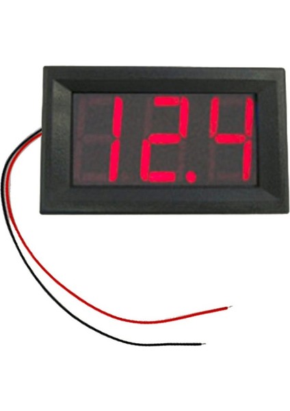 Ma DC4.5V-30.0V 0.56IN 2 Telli LED Dijital Voltmetre Gerilim Ölçer Araba Volt Test Cihazı-Kırmızı (Yurt Dışından) fiyatları