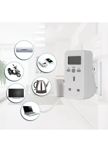 Dijital Güç Ölçer Soketi-1*güç Ölçer-Beyaz (Yurt Dışından) indirimleri