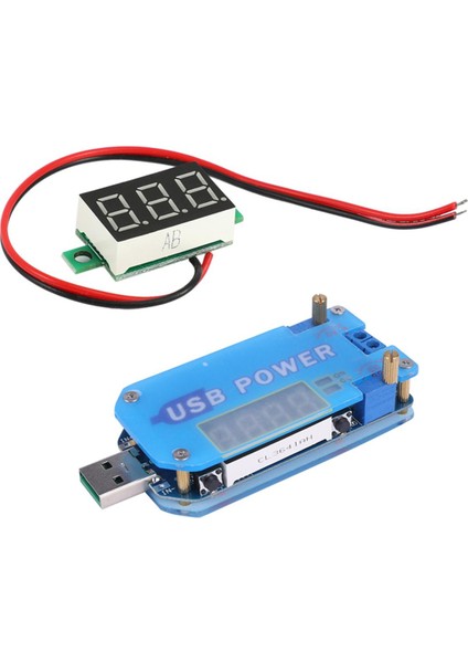 Bradoo-Dijital Dc 3-30V Araç Voltmetresi Dc-Dc cc Cv USB 5V Ila 3.3V 9V 12V 24V 30V Adım Yukarı / Aşağı Besleme Modülü (Yurt Dışından)
