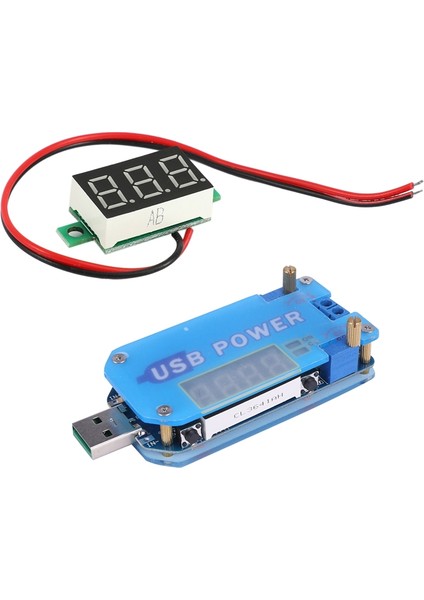 Bradoo-Dijital Dc 3-30V Araç Voltmetresi Dc-Dc cc Cv USB 5V Ila 3.3V 9V 12V 24V 30V Adım Yukarı / Aşağı Besleme Modülü (Yurt Dışından)