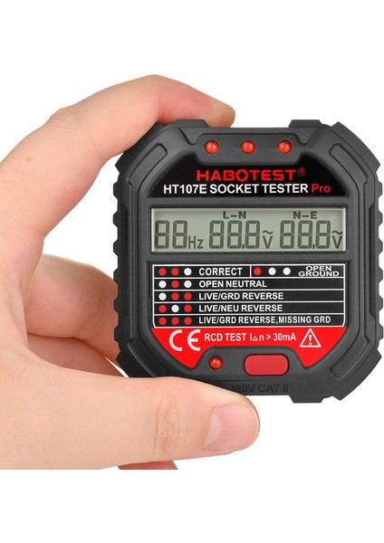 Devre Polarite Soket Test Cihazı Habotes Gfcı 90-250V Soket Test Cihazı HT107E (Yurt Dışından) indirimleri