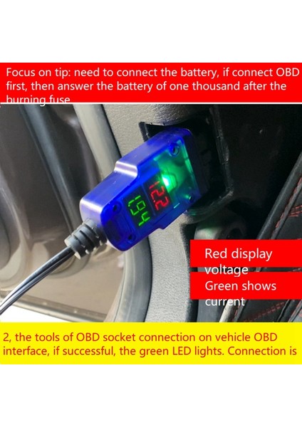 Obd2 12V -Kapalı Bellek Abs Için Acil Durum Besleme Klipsi (Yurt Dışından)