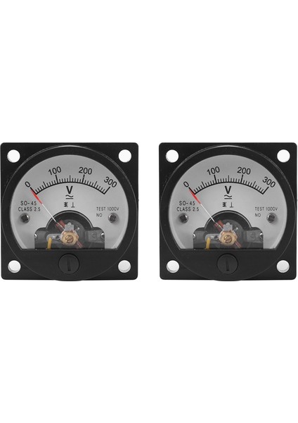 Lkpcıgcxm 2x Ac 0-300V Yuvarlak Analog Kadran Panel Metre Voltmetre Ölçer Siyah (Yurt Dışından) fiyatları