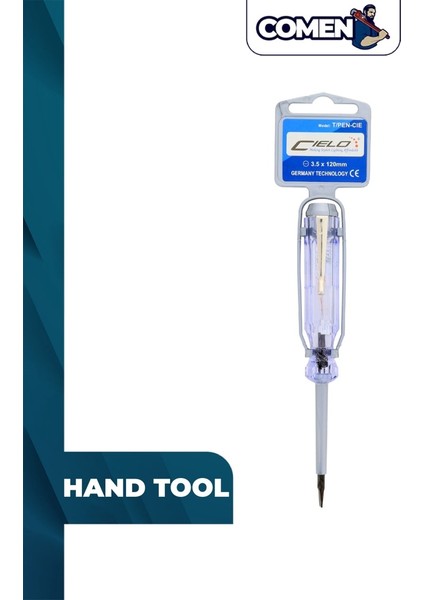 Cıelo Test Kalemi 3.5mm x 120MM (-) Elektrik Gerilim Test Cihazı Dedektörü Düz Kafa Tornavida Test Kalemi Kalemi Ujian Elektrik 测电笔 (Yurt Dışından)