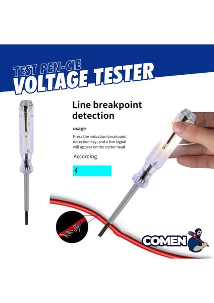 Cıelo Test Kalemi 3.5mm x 120MM (-) Elektrik Gerilim Test Cihazı Dedektörü Düz Kafa Tornavida Test Kalemi Kalemi Ujian Elektrik 测电笔 (Yurt Dışından) modelleri