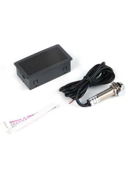 4 Dijital LED Takometre Rpm Hız Ölçer + Hall Yakınlık Değiştirme Sensörü Seti (Yurt Dışından)