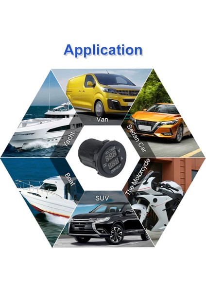 Çift LED Dijital Voltmetre Dc 5-30V/0.1-10A, 12V 24V Akım Gerilim Test Cihazı Multimetre Ampermetre Voltmetre (Yurt Dışından) indirimleri