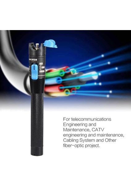Taşınabilir Kırmızı Lazer Fiber Optik Test Kalemi Görsel Arıza Bulucu Fiber Optik Kablo Test Cihazı 1mw 3-5km Test Aracı (Yurt Dışından)