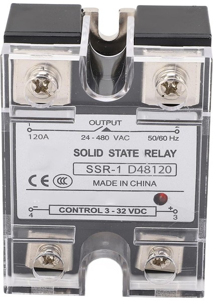 Katı Hal Röle, Mühendislik Plastik Muhafaza Dc'den Ac Ssr Modülüne Güvenlik Sistemi Için 24-480VAC (Yurt Dışından)