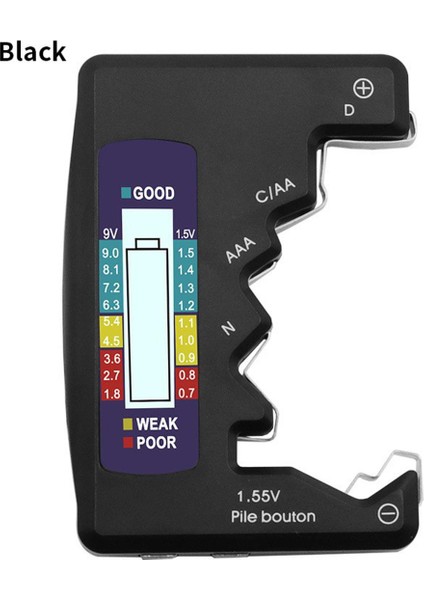 Yeni Dijital Pil Test Cihazı LCD Ekran Cdn Aa Aaa 9 V 1.5 V Pil Düğme Hücresi Kapasitesi Kontrol Dedektörü Kapasite Teşhis Aracı (Yurt Dışından)